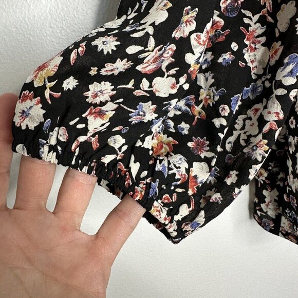 Collective Concepts Whimsical Blouse Black Floral 2XL - Picture 2 of 11